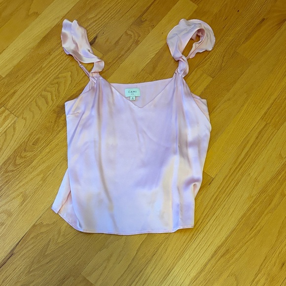 Cami NYC Tops - Cami NYC Light Pink Satin Camisole Top